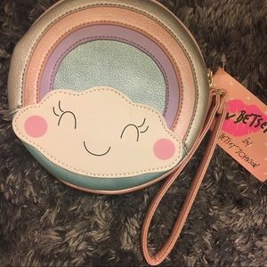 Adorable Betsey Johnson large coin purse/wristlet